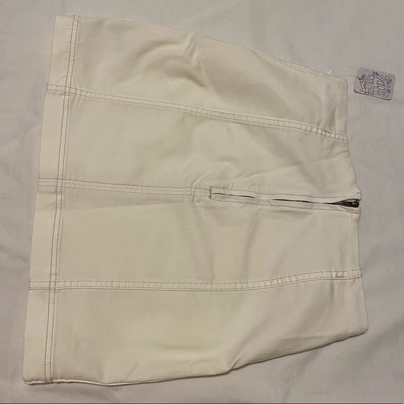 NWT Free People White Mini skirt - Picture 2 of 4